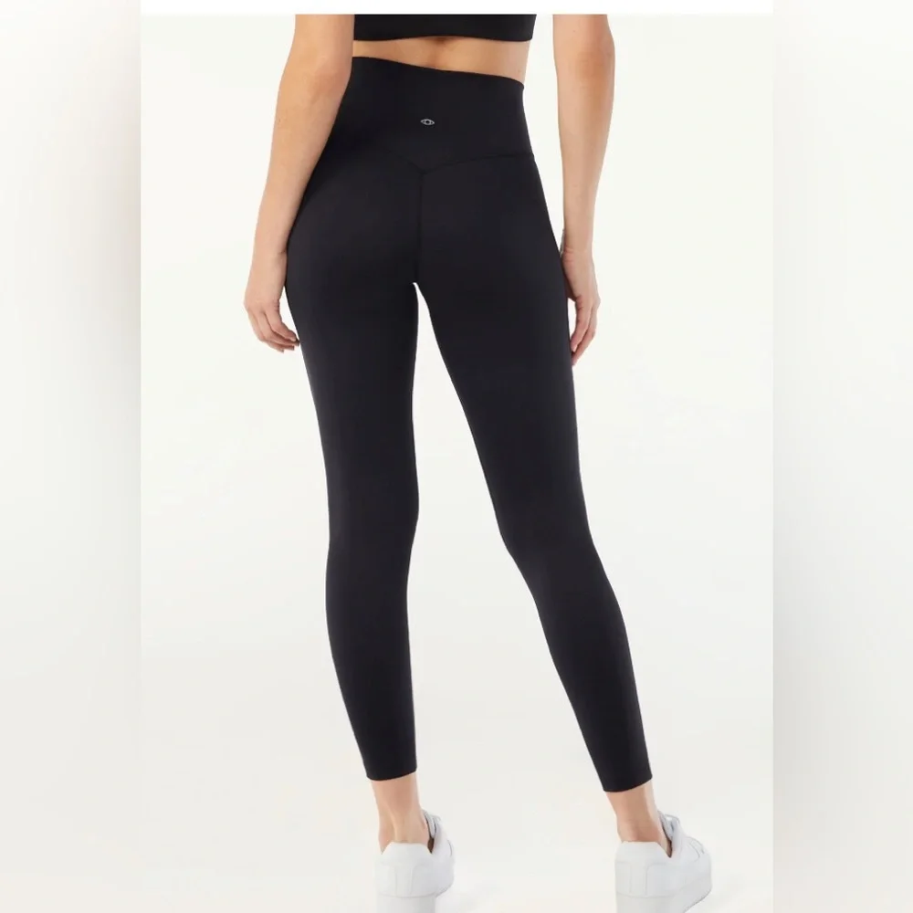 SOFIA VERGARA Womens Leggings Size M 8-10 Black Nylon Spandex Hidden Pocket NWOT - Picture 3 of 5